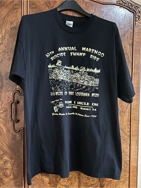 1998 vintage swamp ride xxl T shirt graphic front Louisiana